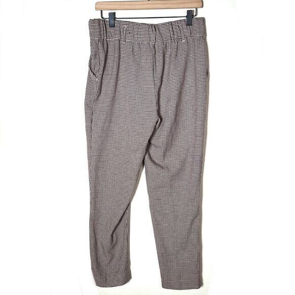 Jules & Leopold purple brown beige houndstooth casual legging pants size M B94 - Picture 5 of 5